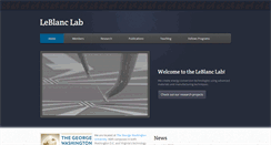 Desktop Screenshot of leblanclab.com