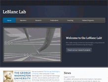 Tablet Screenshot of leblanclab.com